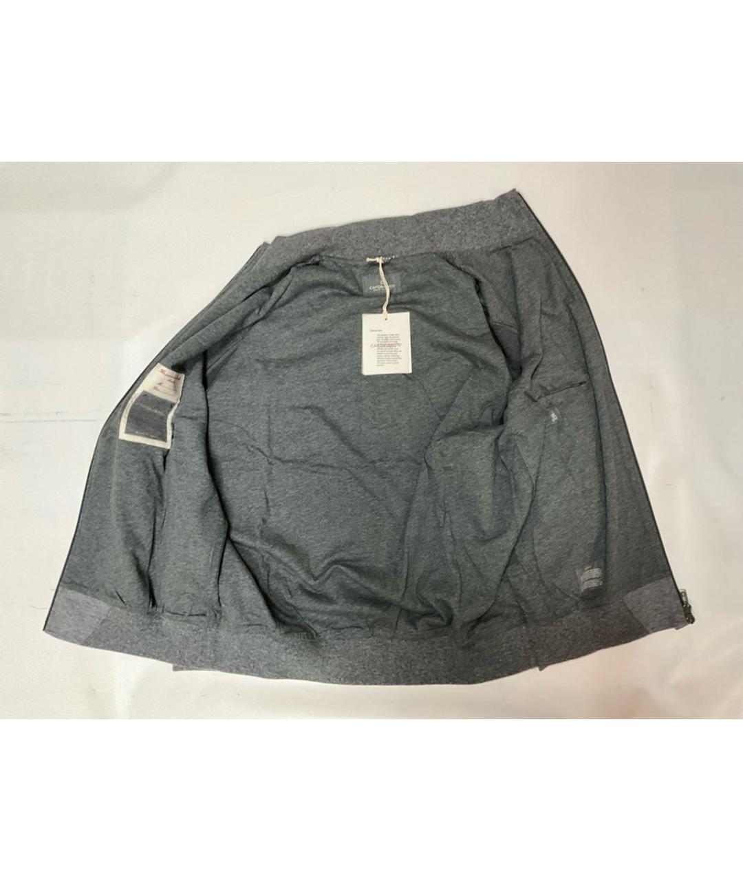 CAPOBIANCO Серый хлопковый спортивный костюм, фото 3