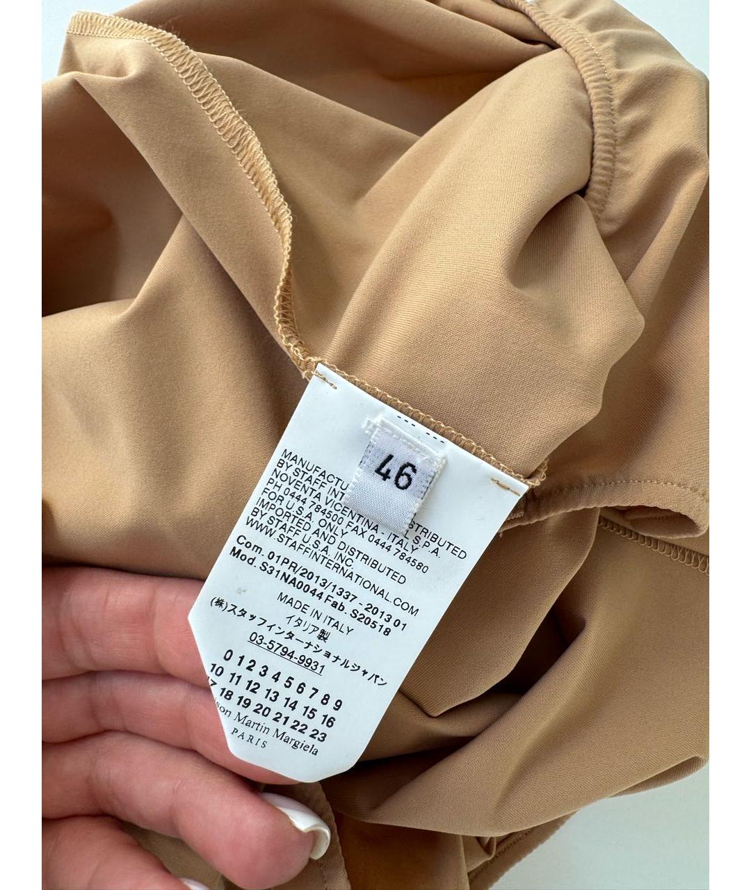MAISON MARGIELA Бежевое полиамидовое боди, фото 4