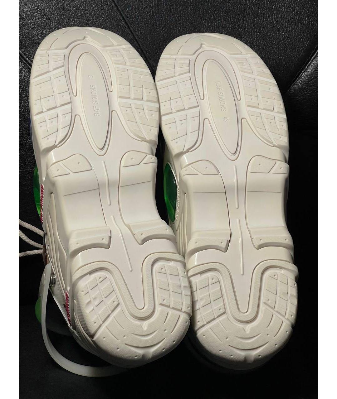 ADIDAS X RAF SIMONS Бежевые текстильные низкие кроссовки / кеды, фото 8