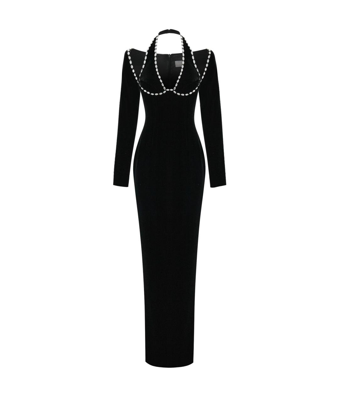 RASARIO Черное бархатное вечернее платье, фото 1