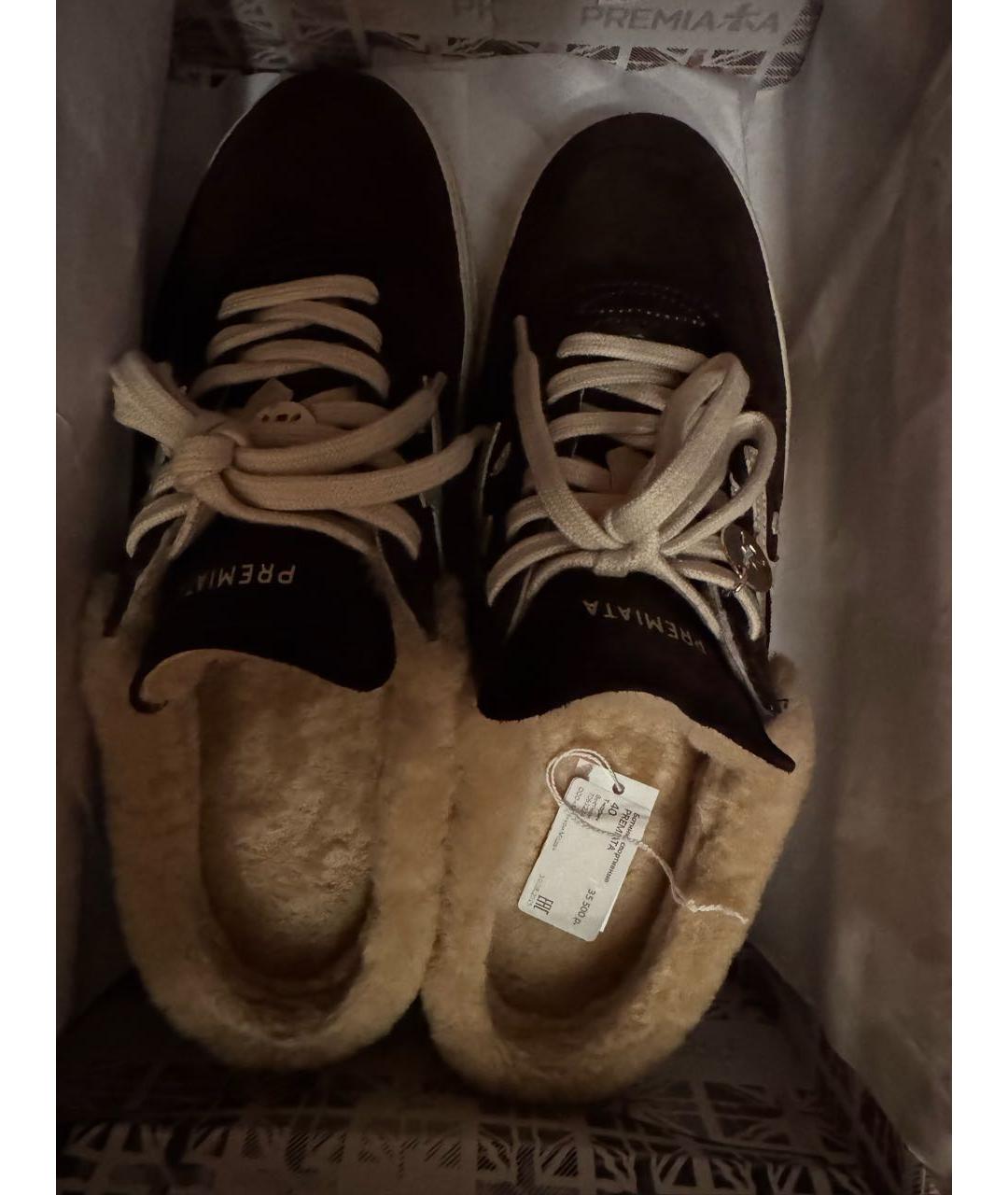 PREMIATA Коричневые замшевые кеды, фото 3