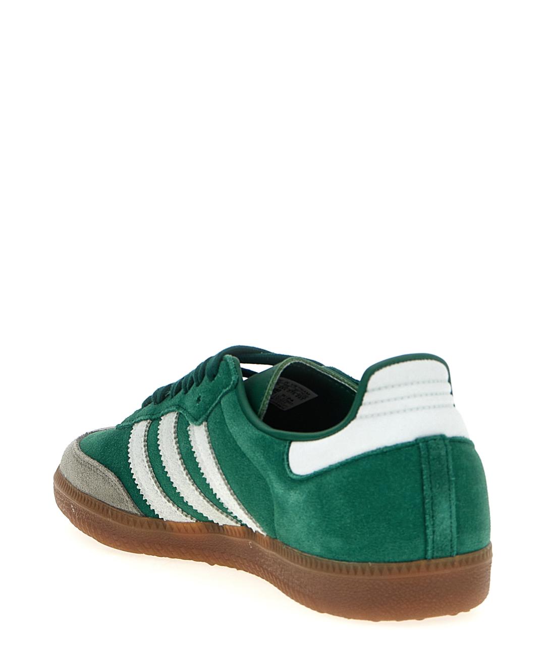 ADIDAS Зеленые замшевые низкие кроссовки / кеды, фото 3