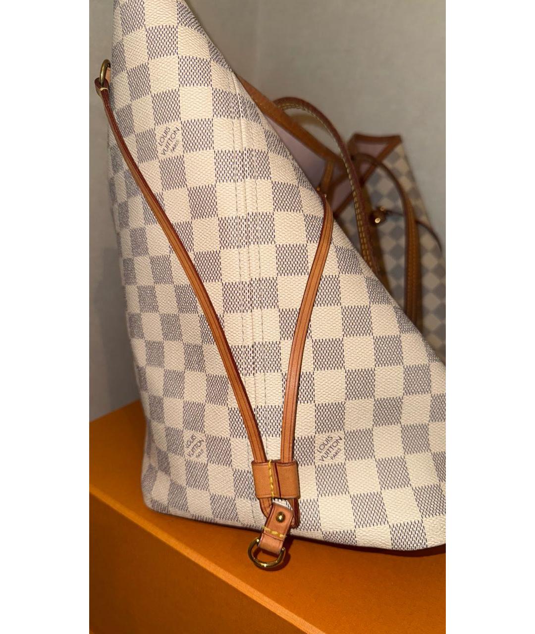 LOUIS VUITTON Коричневая кожаная сумка тоут, фото 3