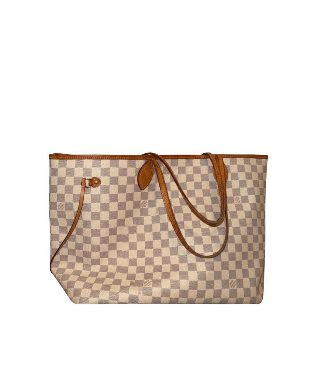 LOUIS VUITTON Коричневая кожаная сумка тоут, фото 1