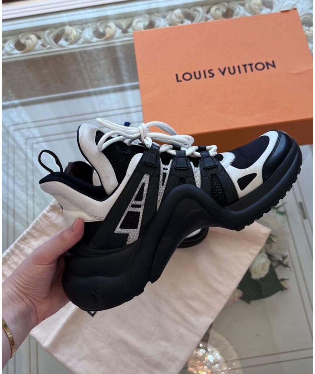 LOUIS VUITTON Черные кроссовки, фото 3