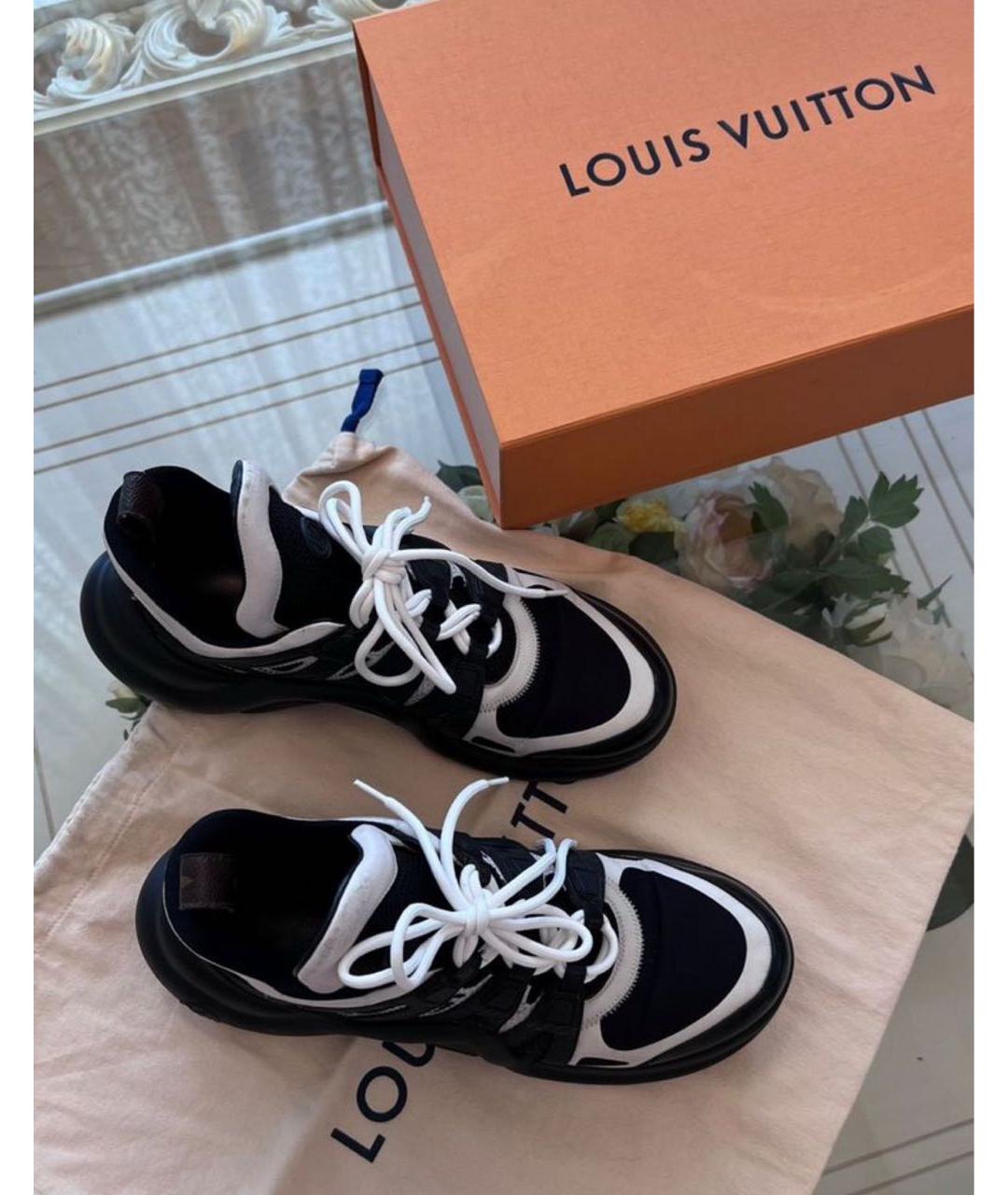 LOUIS VUITTON Черные кроссовки, фото 7