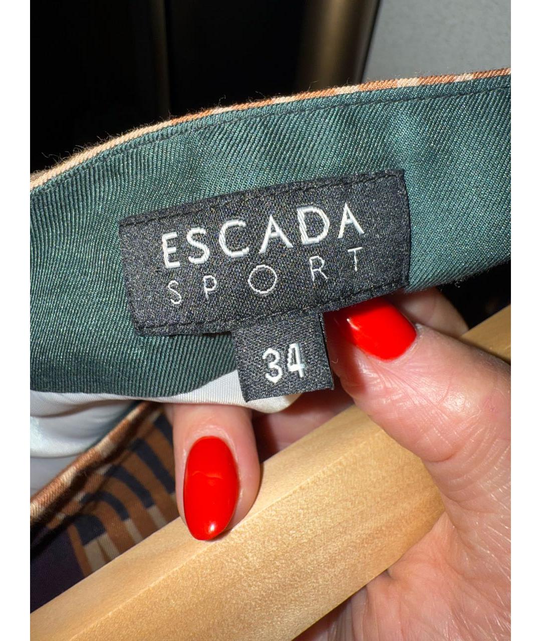 ESCADA Мульти шелковая юбка миди, фото 3