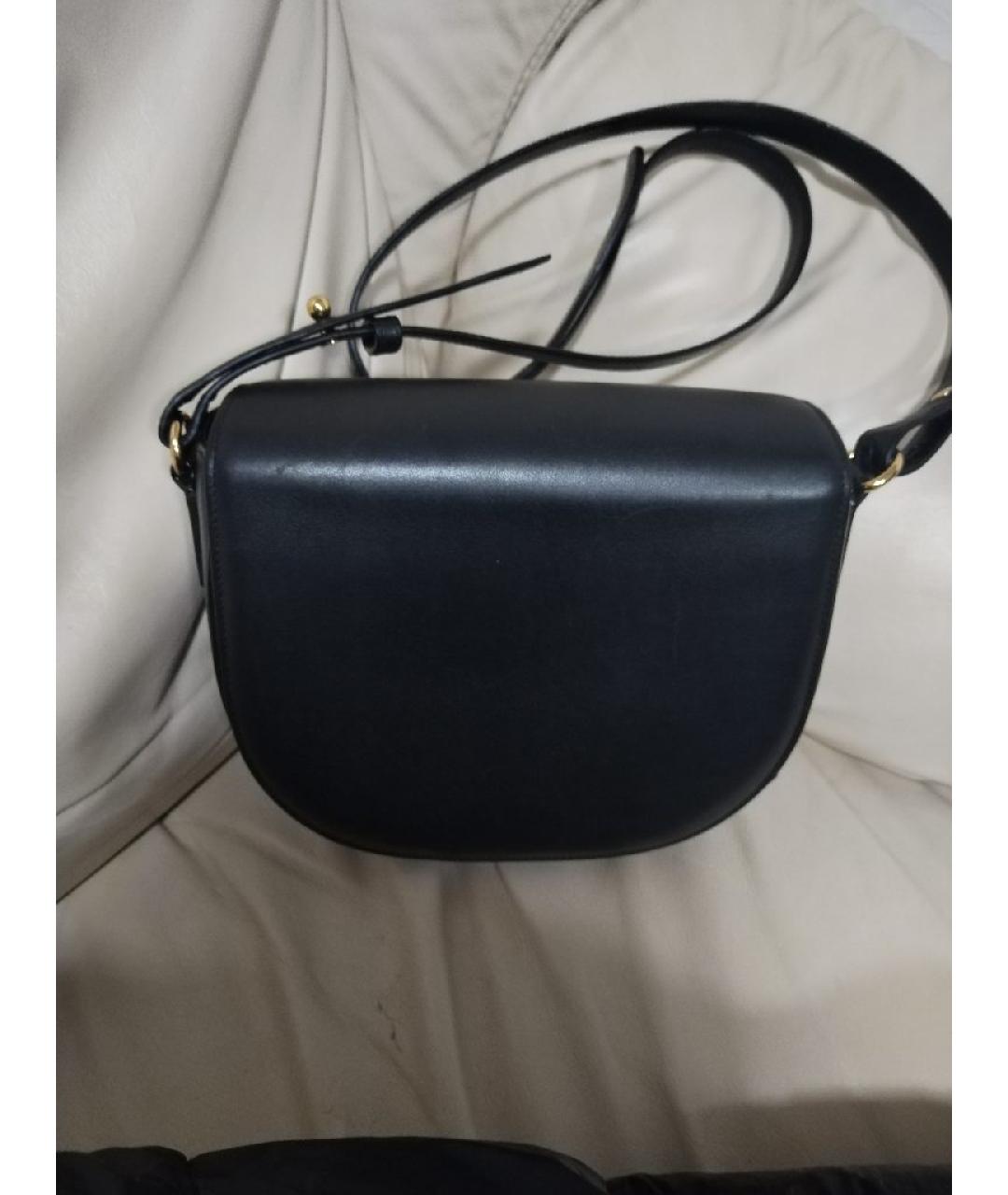 ALEXANDER WANG Черная кожаная сумка через плечо, фото 2