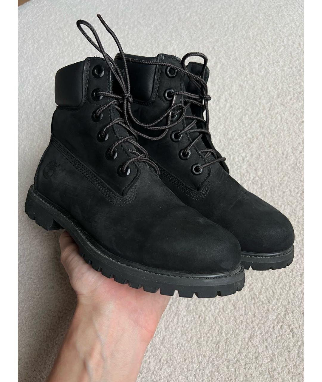 TIMBERLAND Черные нубуковые ботинки, фото 2