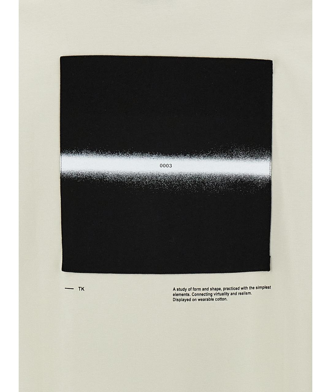 THOM KROM Бежевая хлопковая футболка, фото 4