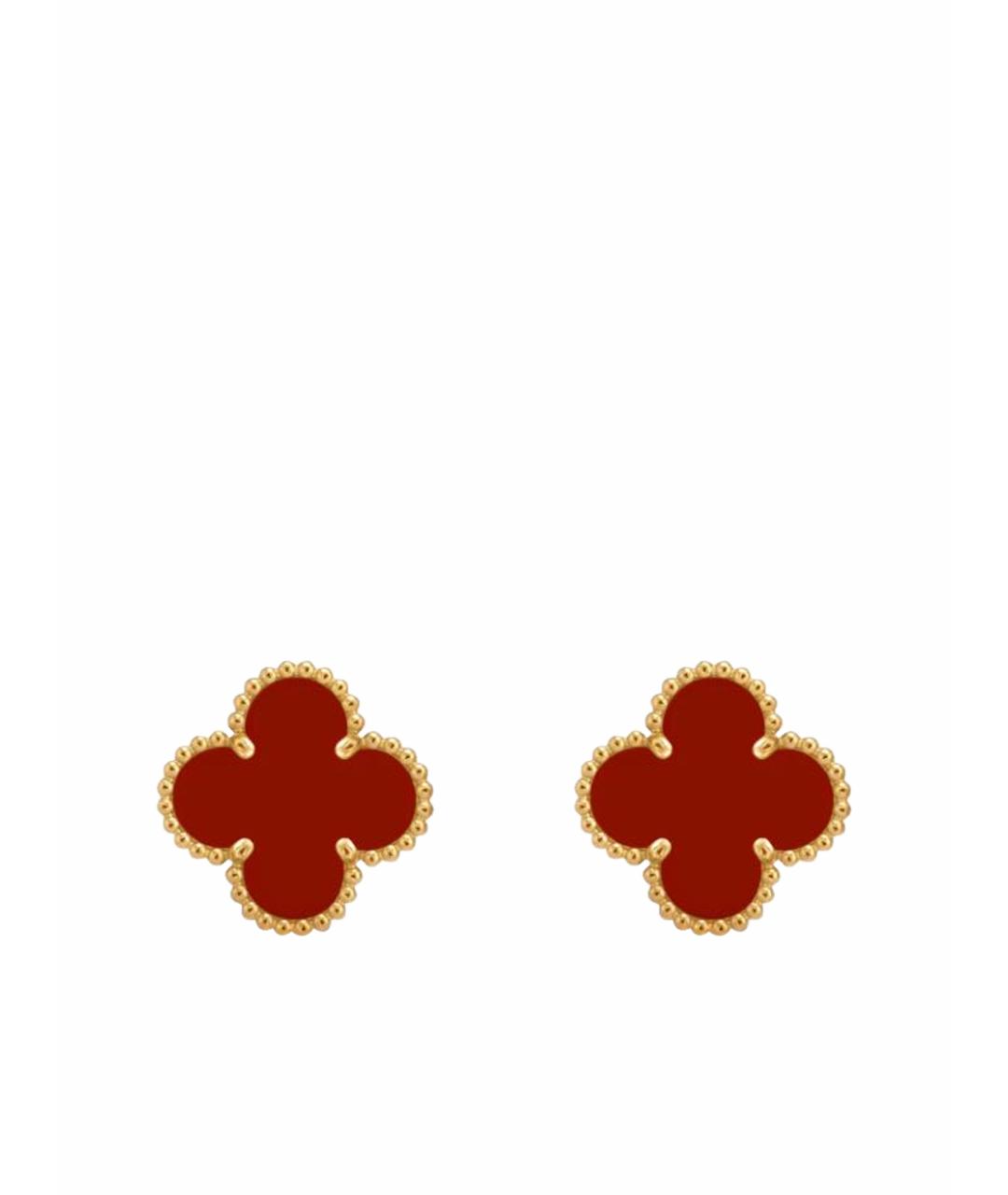 VAN CLEEF & ARPELS Красные серьги из желтого золота, фото 1