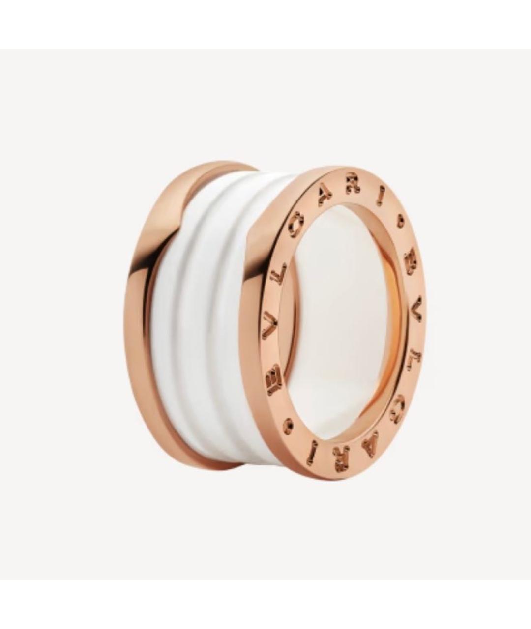 BVLGARI Белое кольцо из розового золота, фото 9