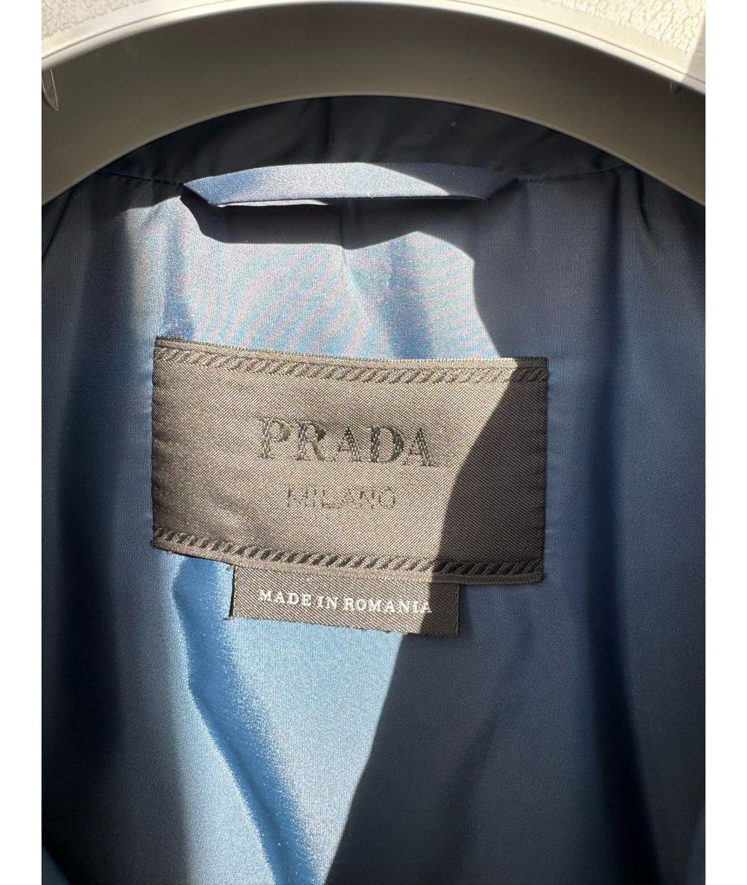 PRADA Синий полиэстеровый жилет, фото 5