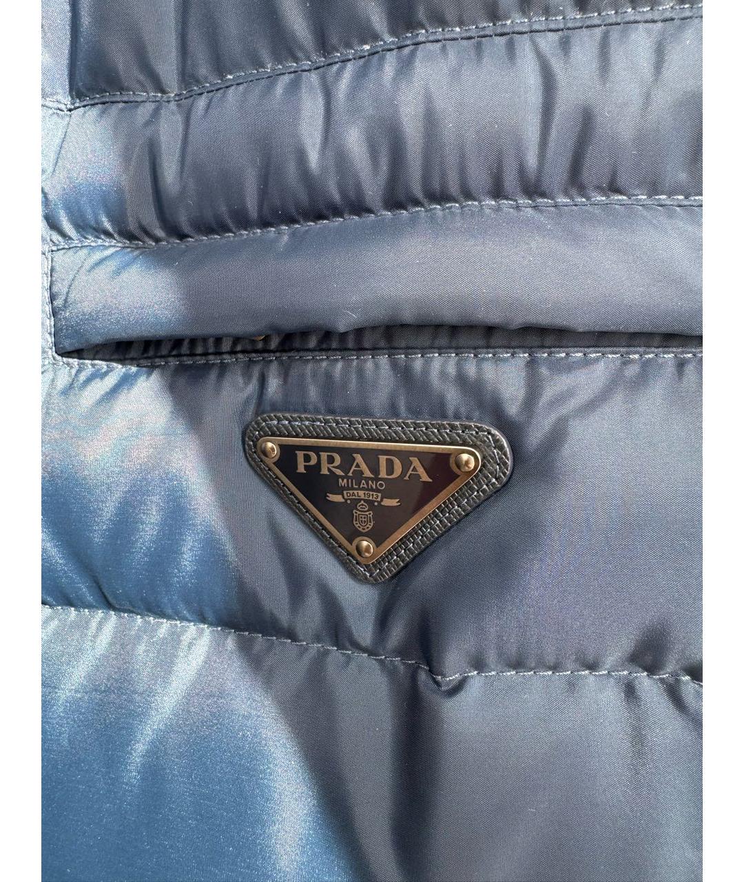 PRADA Синий полиэстеровый жилет, фото 4