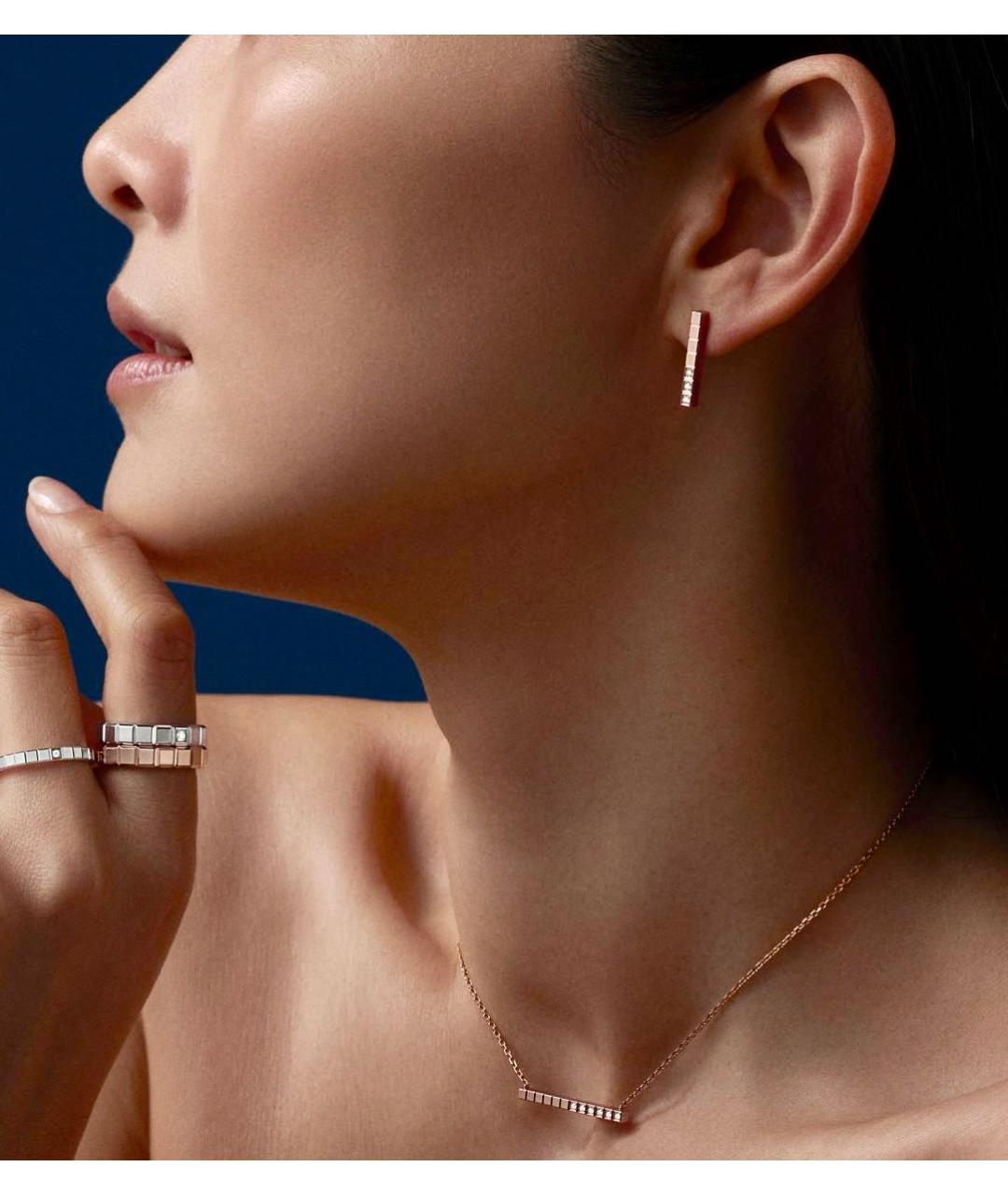 CHOPARD Золотые серьги из розового золота, фото 5