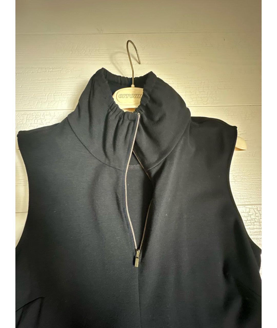 WEEKEND MAX MARA Черное вискозное повседневное платье, фото 4