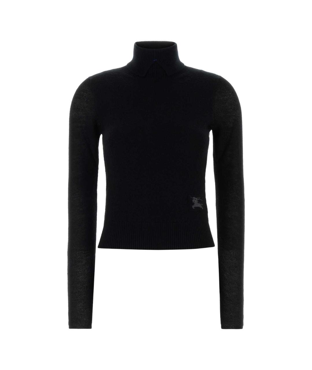 BURBERRY Черный шерстяной джемпер / свитер, фото 1