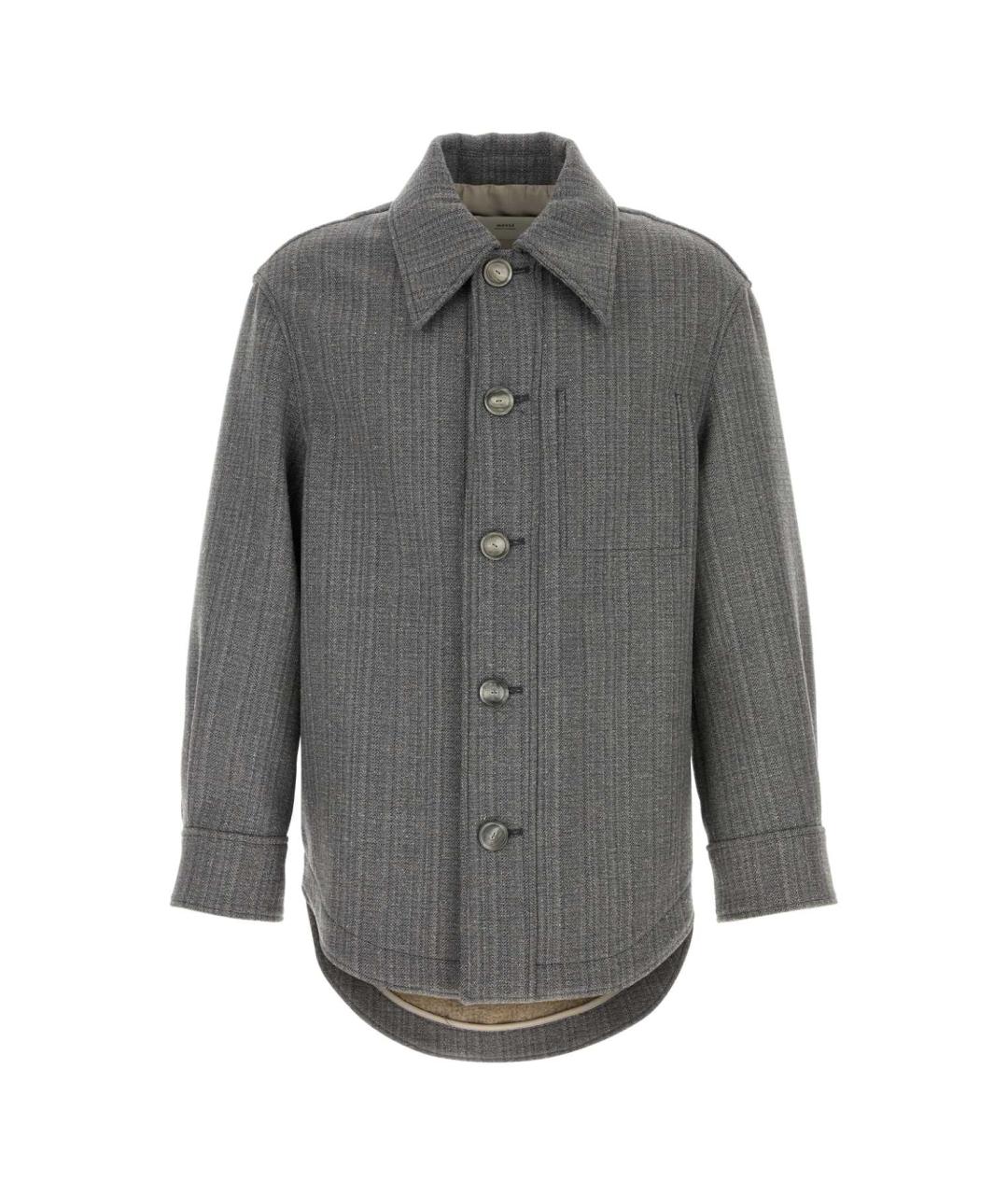 Ami Paris Серая шерстяная куртка, фото 1