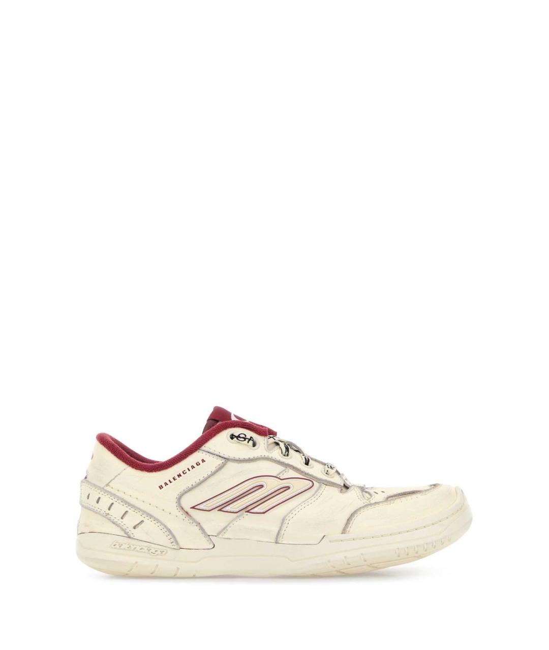 BALENCIAGA Белые кожаные кроссовки, фото 1
