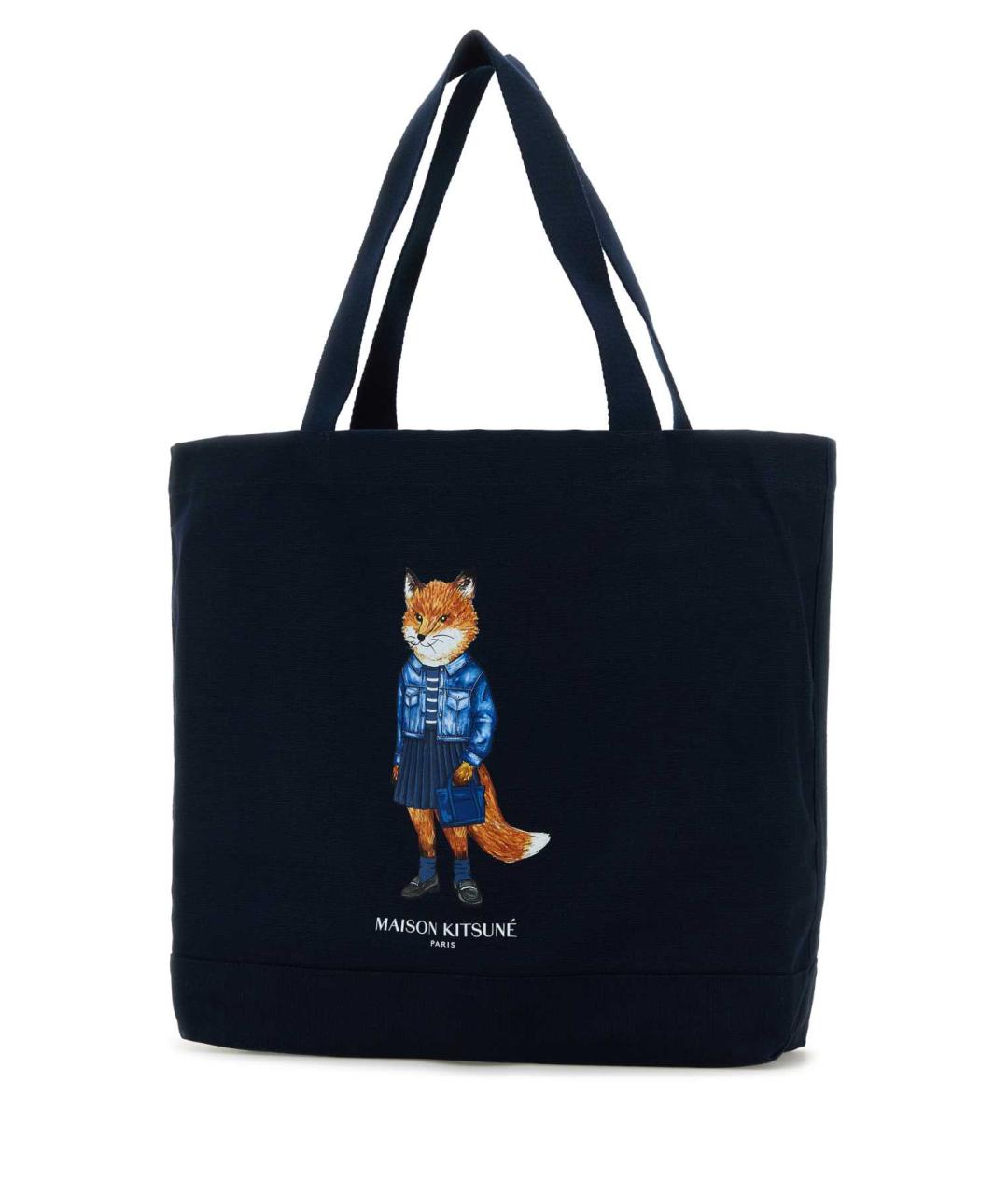 MAISON KITSUNE Синяя сумка тоут, фото 2