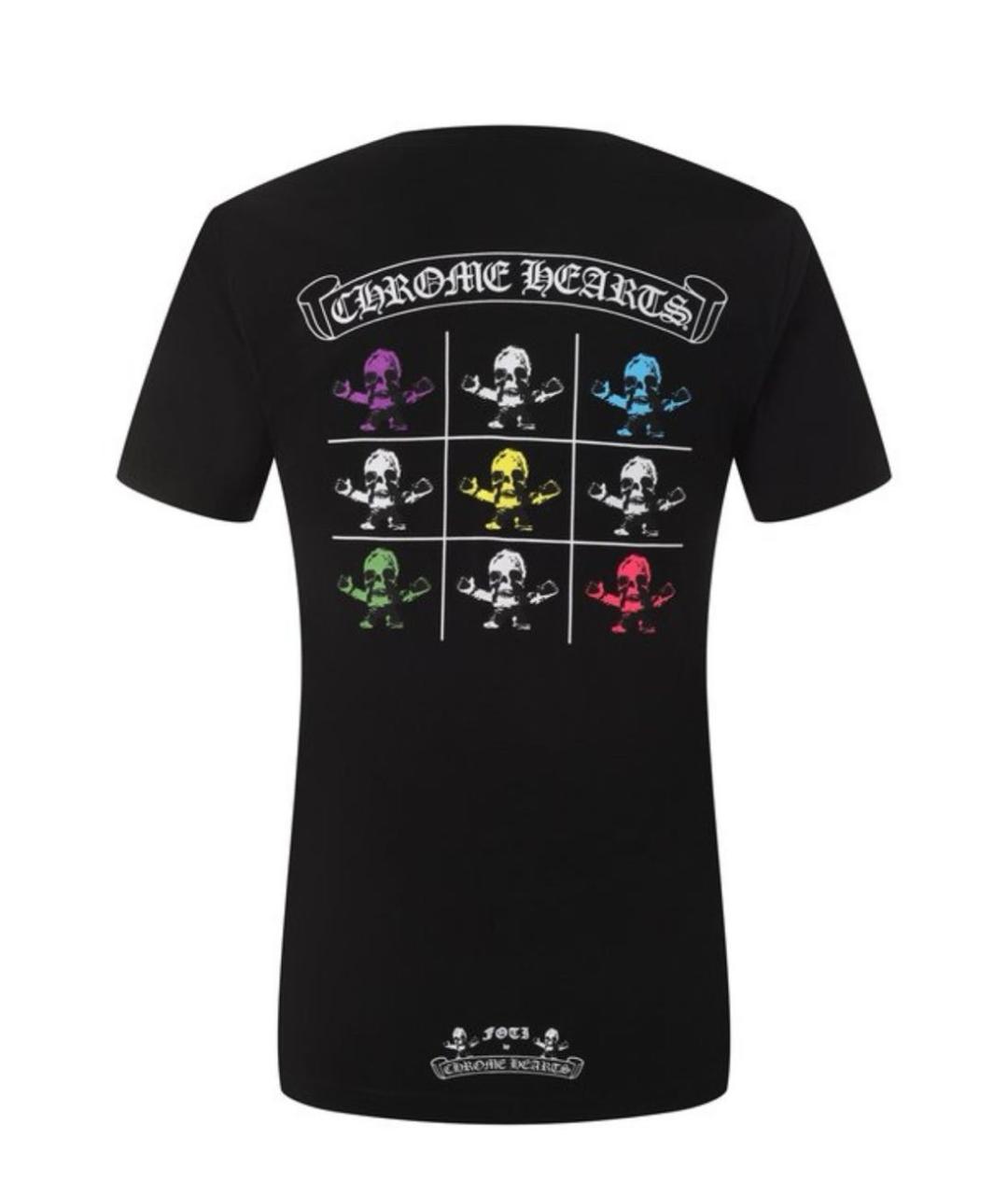 CHROME HEARTS Черная хлопковая футболка, фото 2