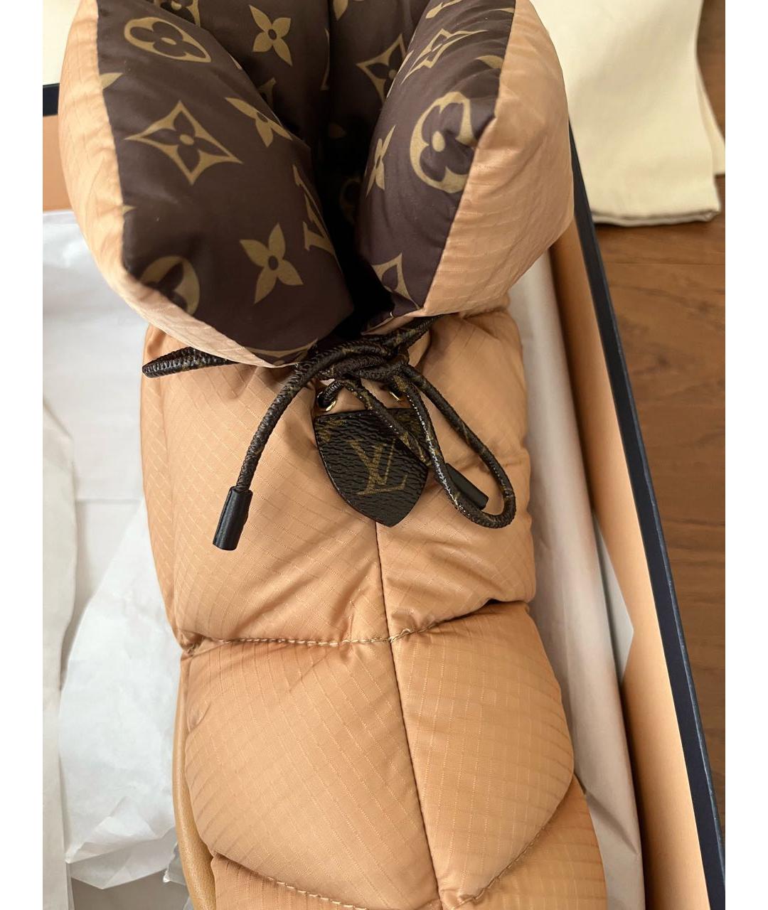 LOUIS VUITTON Бежевые ботинки, фото 4