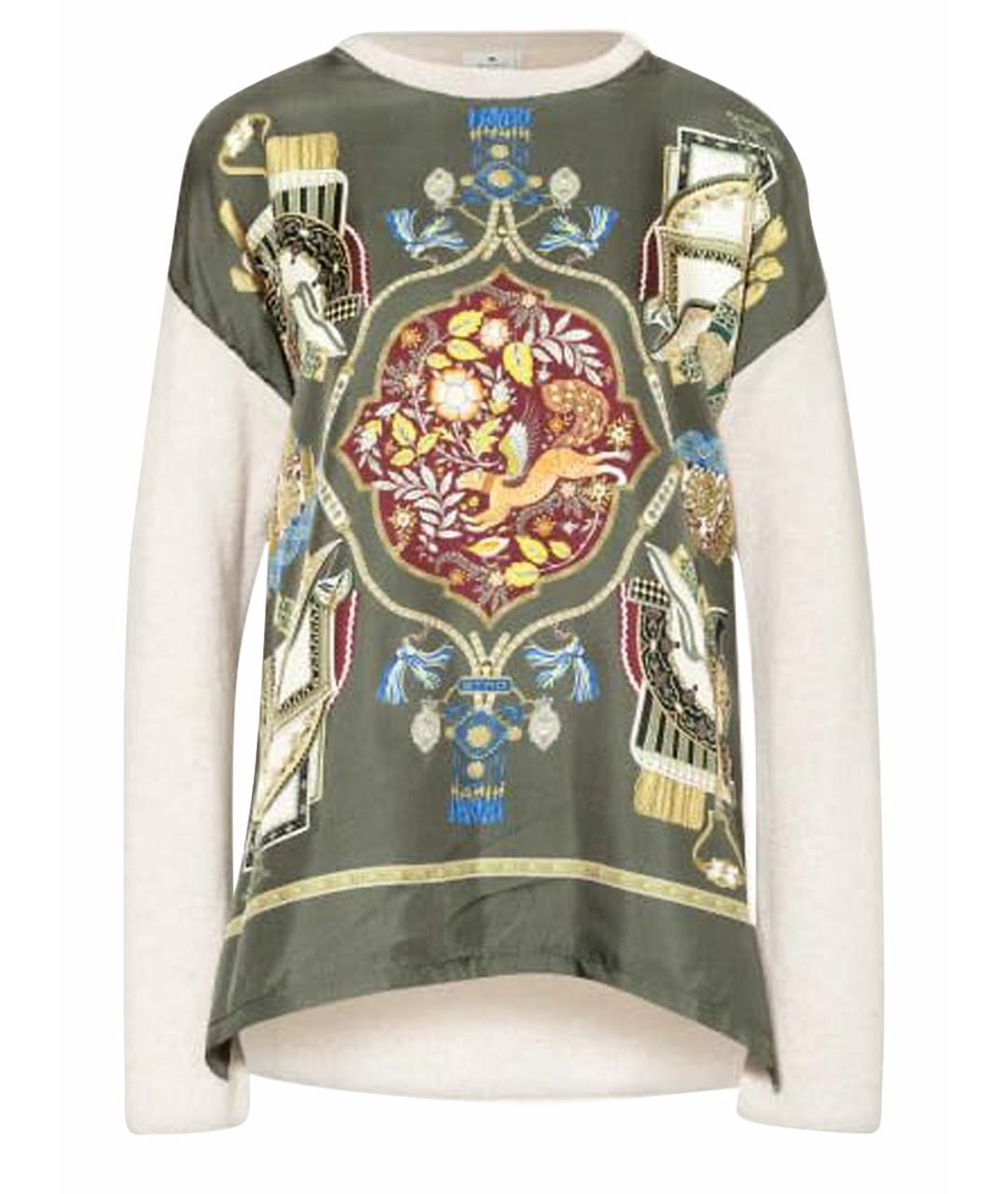 ETRO Хаки джемпер / свитер, фото 1