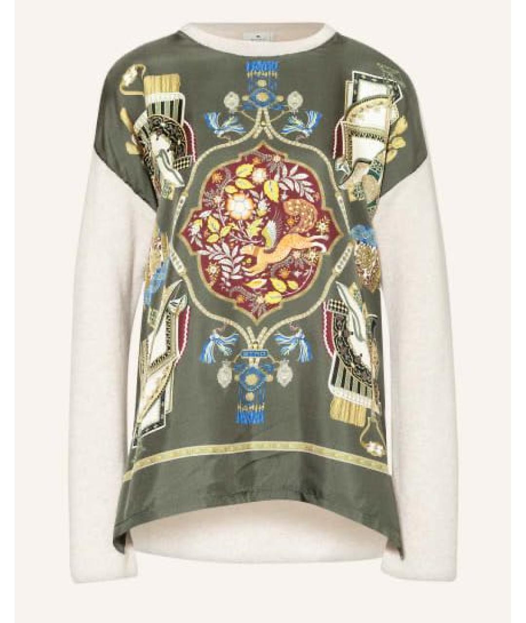 ETRO Хаки джемпер / свитер, фото 3