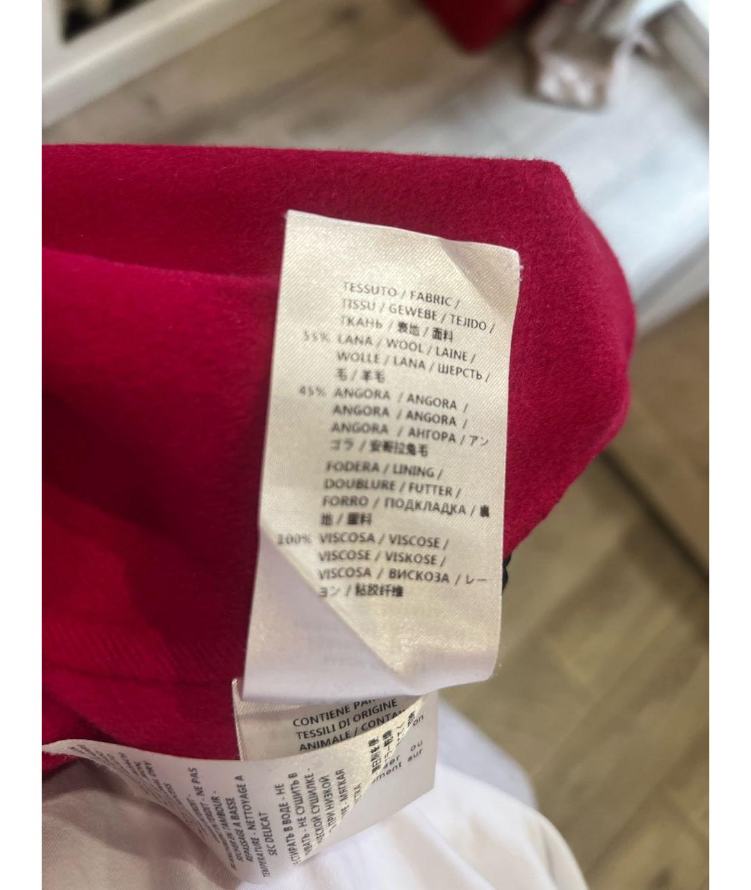 GUCCI Фуксия шерстяное пальто, фото 4