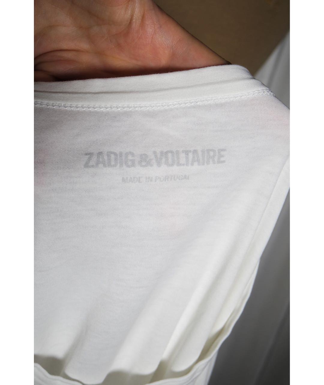 ZADIG & VOLTAIRE Белая хлопковая футболка, фото 3