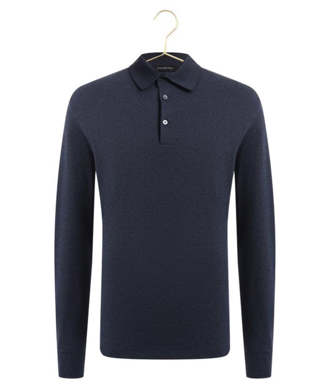 ERMENEGILDO ZEGNA XXX Темно-синий хлопковый джемпер / свитер, фото 4