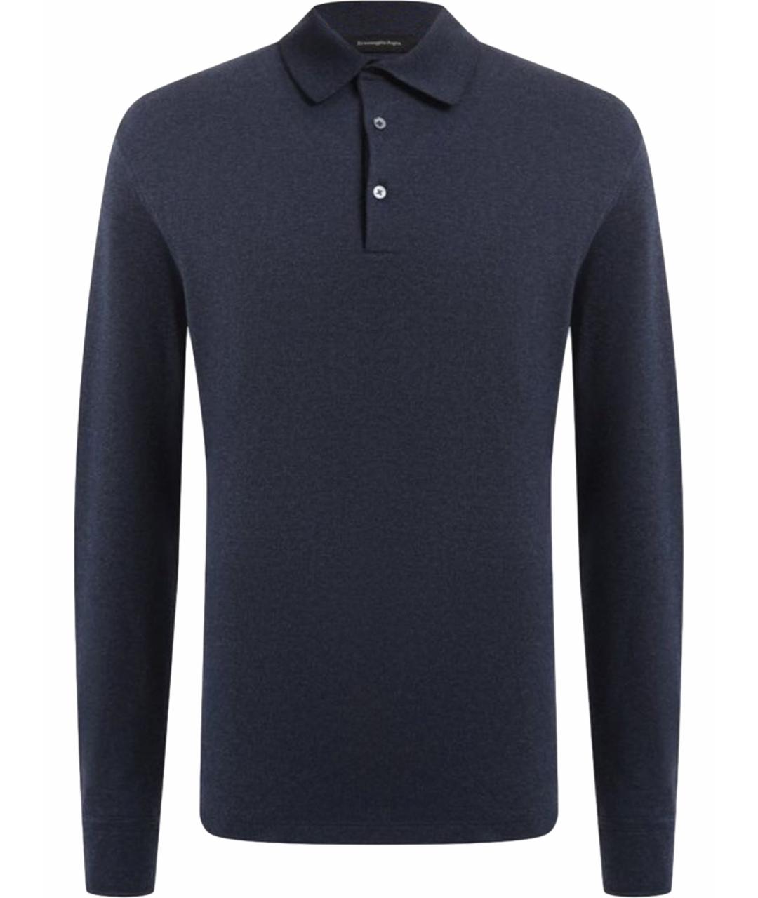 ERMENEGILDO ZEGNA XXX Темно-синий хлопковый джемпер / свитер, фото 1