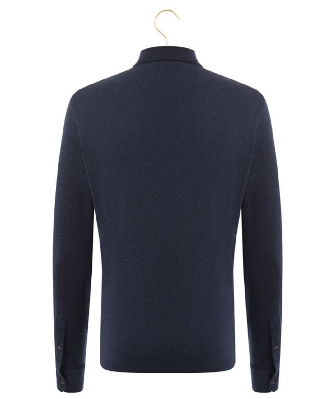ERMENEGILDO ZEGNA XXX Темно-синий хлопковый джемпер / свитер, фото 2