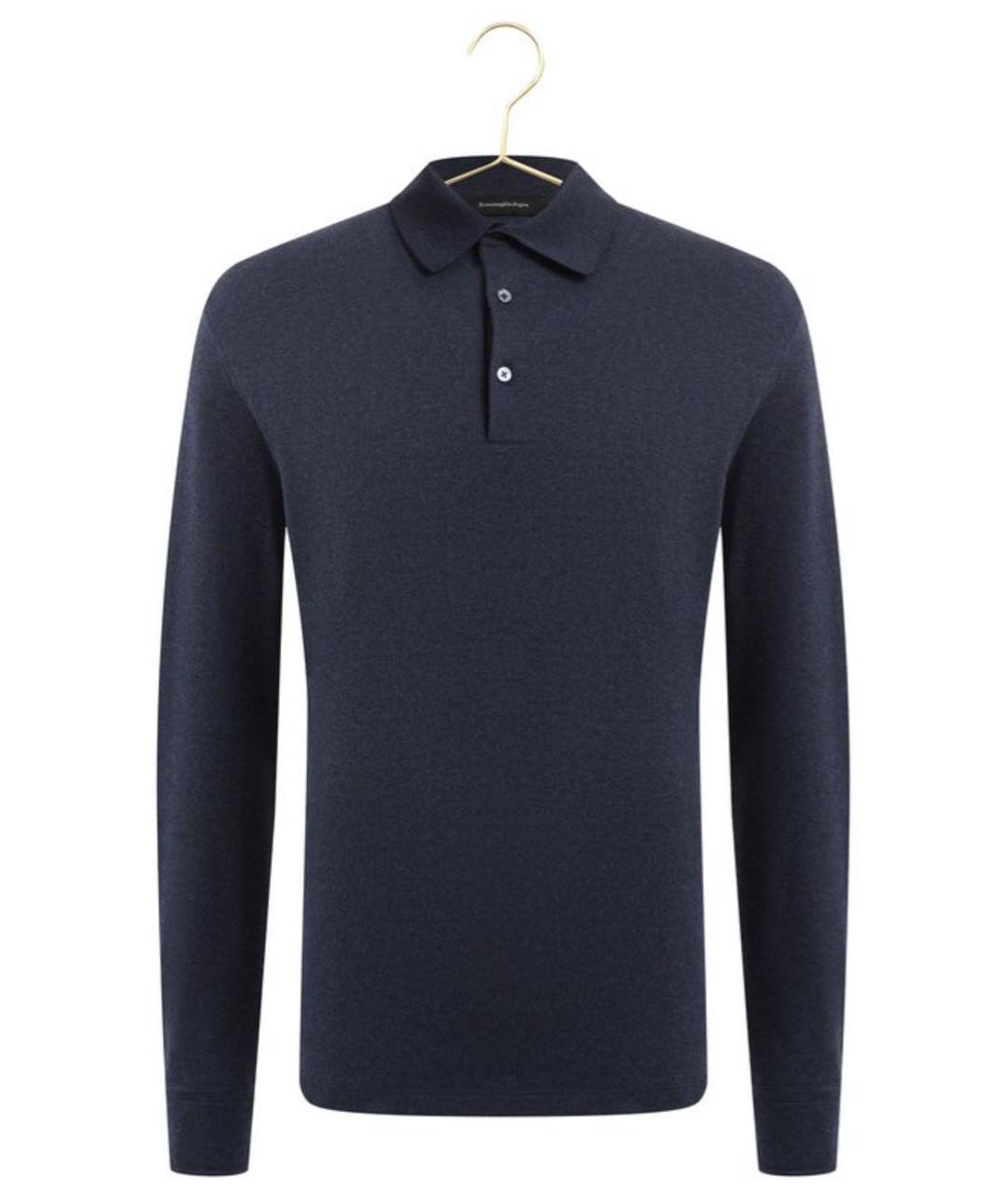 ERMENEGILDO ZEGNA XXX Темно-синий хлопковый джемпер / свитер, фото 3