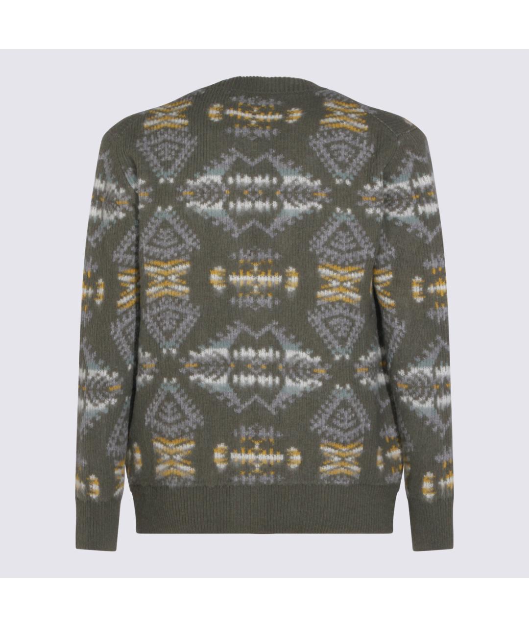 ALTEA Зеленый шерстяной кардиган, фото 2