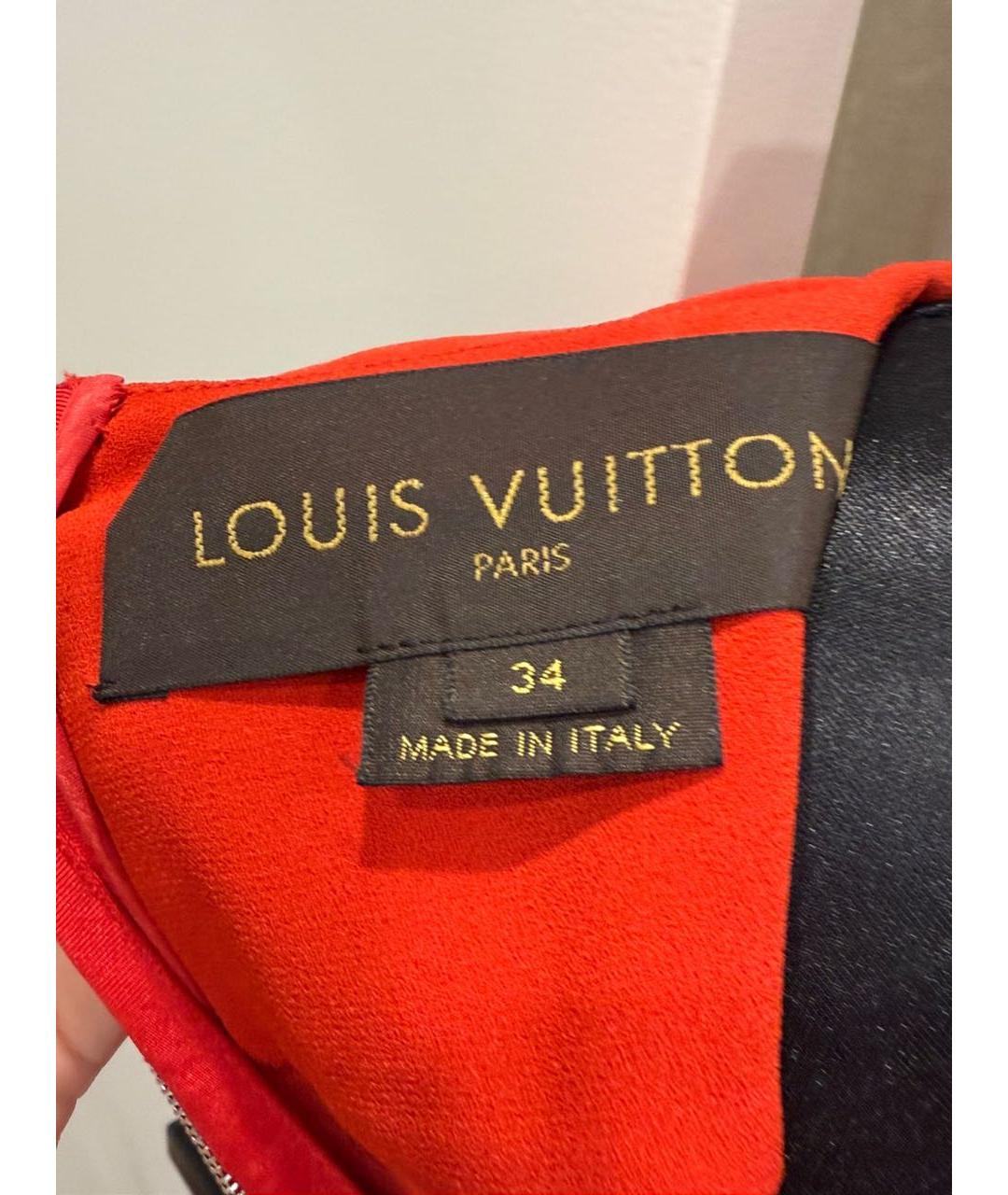 LOUIS VUITTON Красное коктейльное платье, фото 3