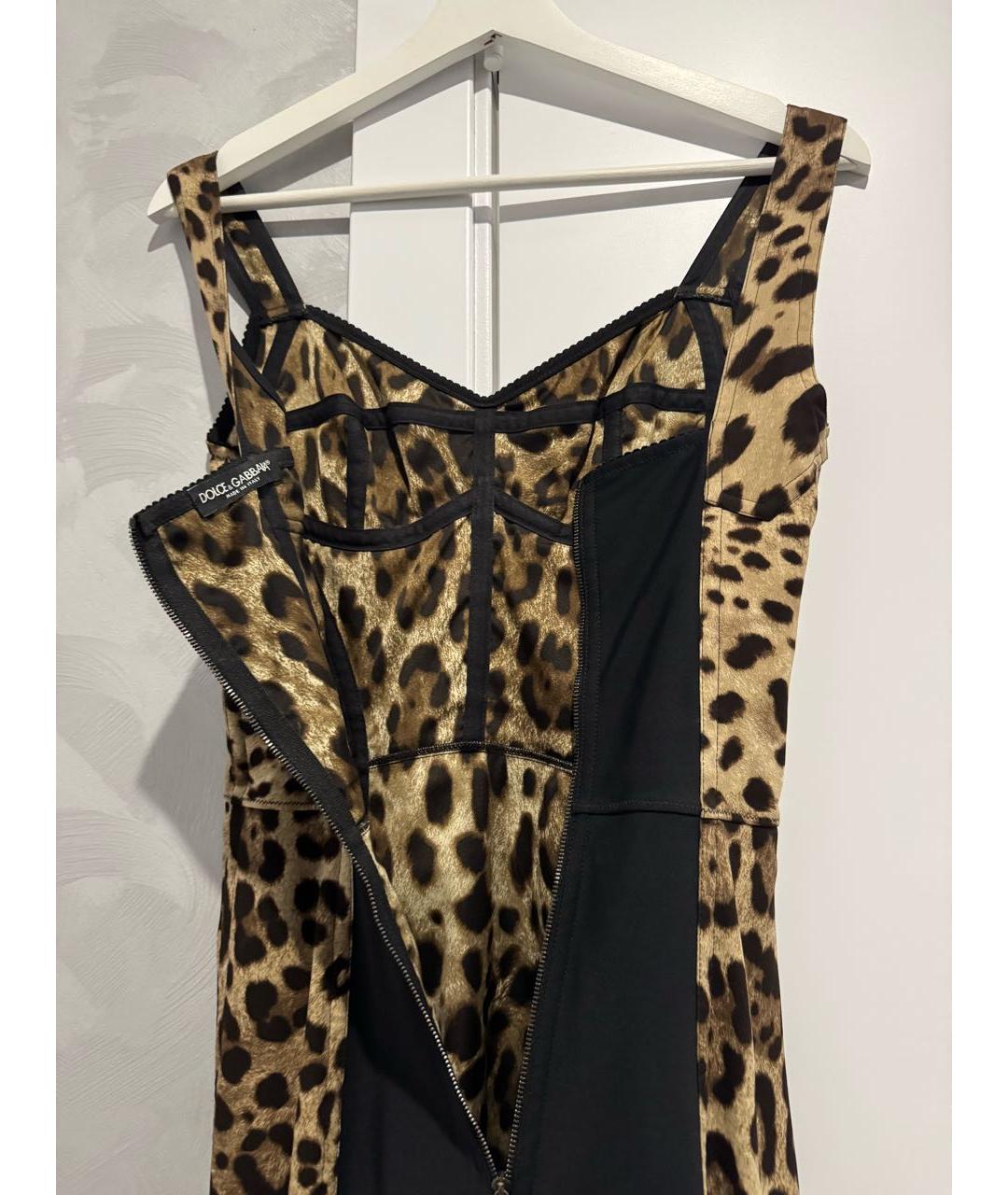DOLCE&GABBANA Антрацитовое шелковое вечернее платье, фото 3