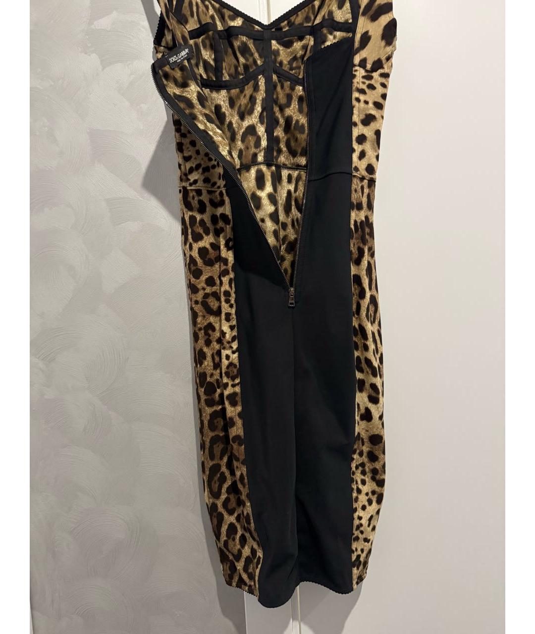 DOLCE&GABBANA Антрацитовое шелковое вечернее платье, фото 5