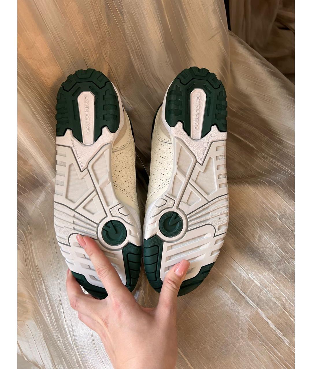 NEW BALANCE Зеленые кожаные кроссовки, фото 8