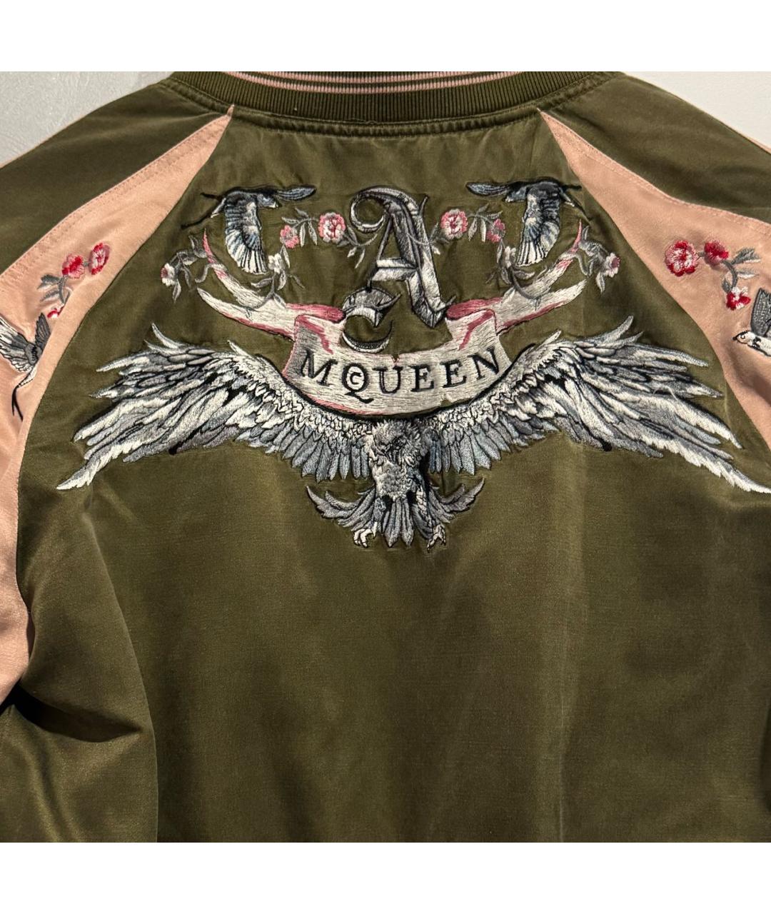 ALEXANDER MCQUEEN Розовая атласная куртка, фото 4