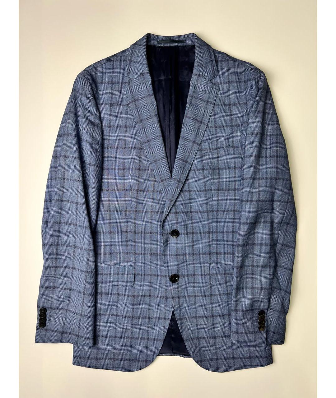 HUGO BOSS Голубой шерстяной пиджак, фото 5