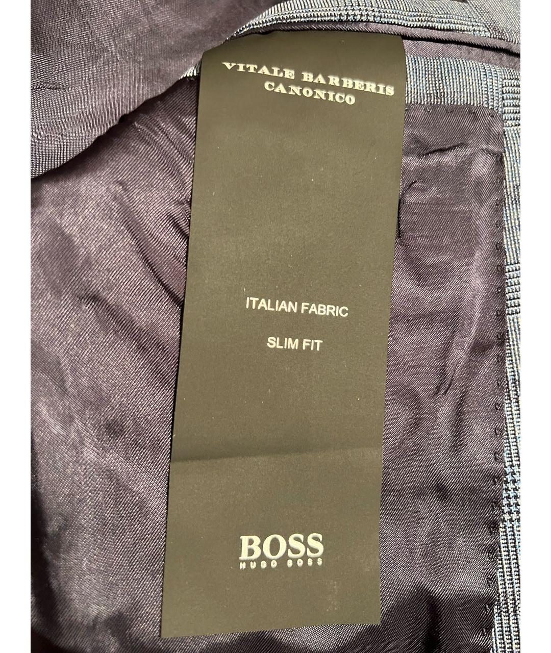 HUGO BOSS Голубой шерстяной пиджак, фото 7