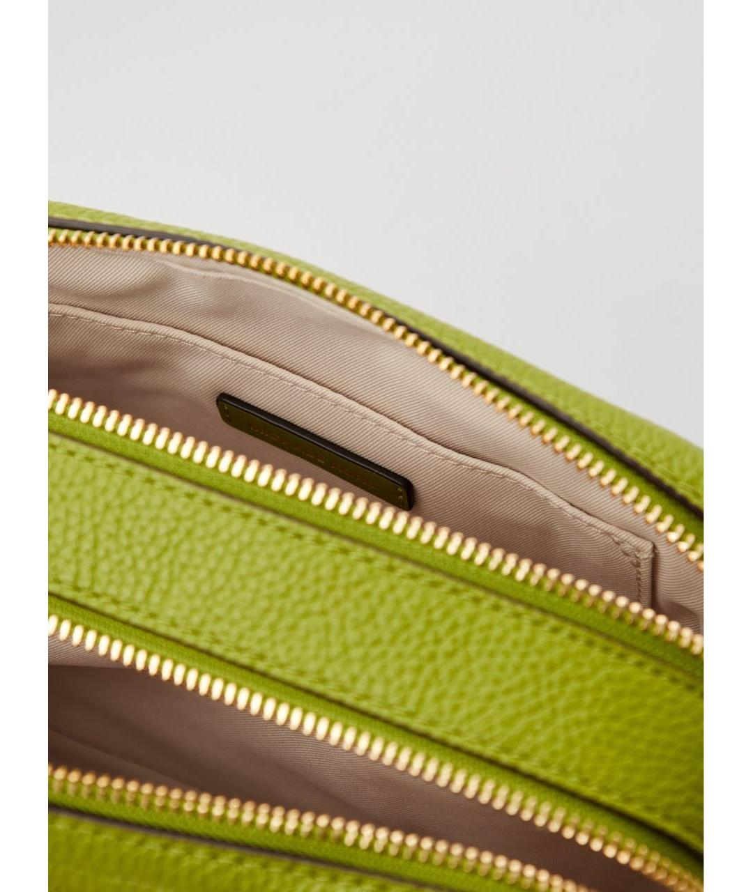 MICHAEL KORS Зеленая кожаная сумка через плечо, фото 7