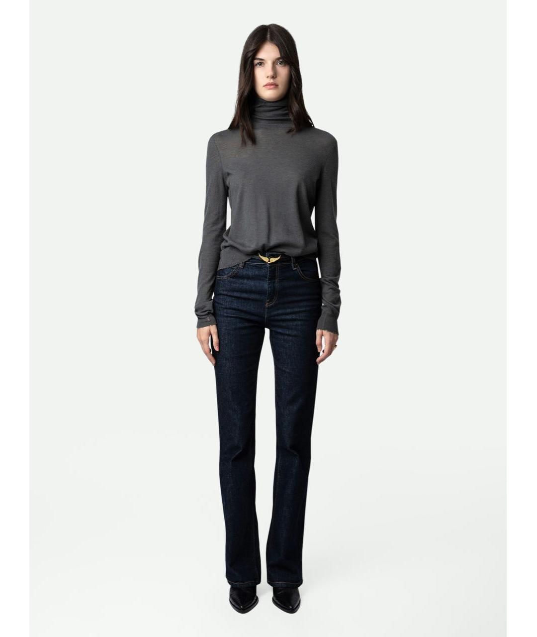 ZADIG & VOLTAIRE Серая кашемировая водолазка, фото 3