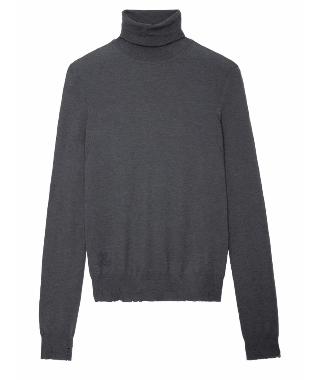 ZADIG & VOLTAIRE Серая кашемировая водолазка, фото 1