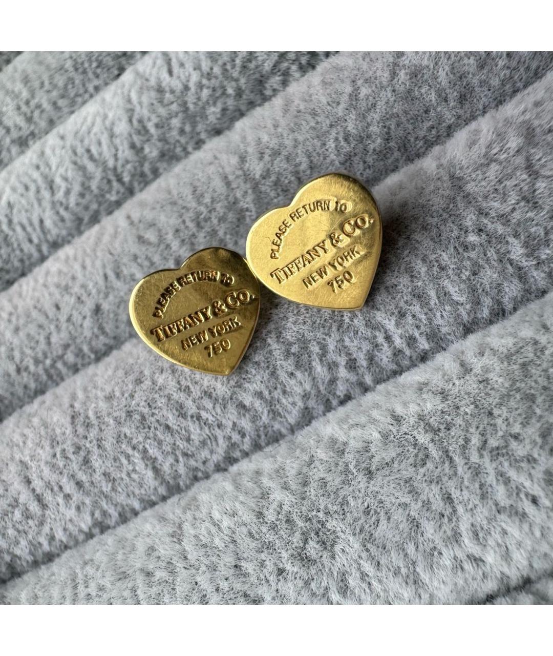 TIFFANY&CO Золотые серьги из желтого золота, фото 8
