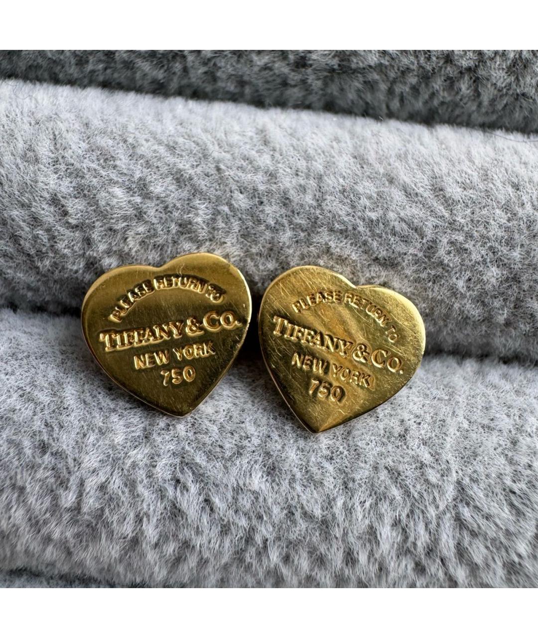 TIFFANY&CO Золотые серьги из желтого золота, фото 4