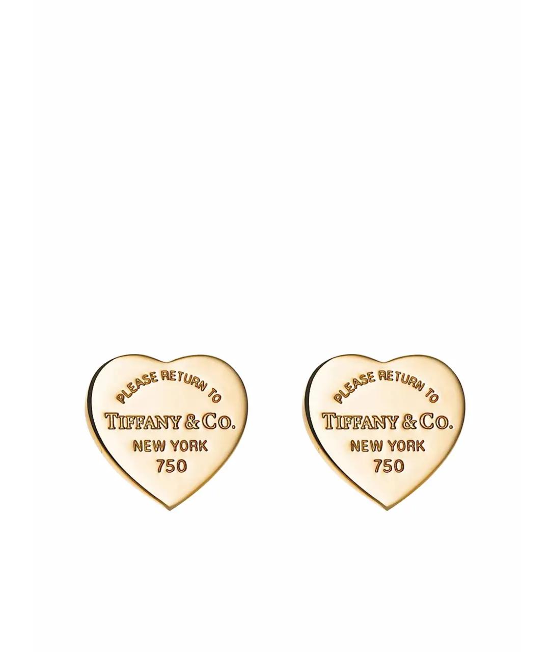TIFFANY&CO Золотые серьги из желтого золота, фото 1