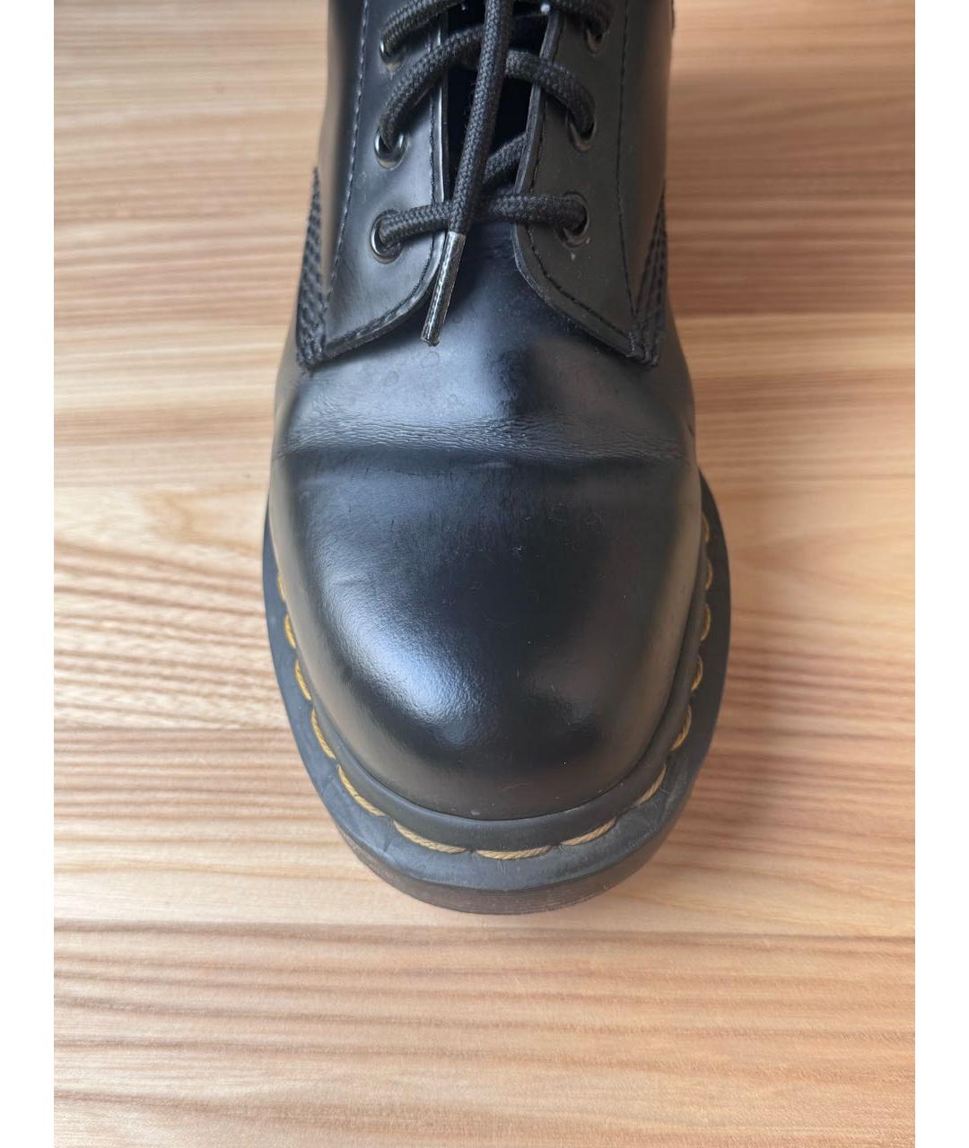 DR. MARTENS Черные кожаные ботинки, фото 5