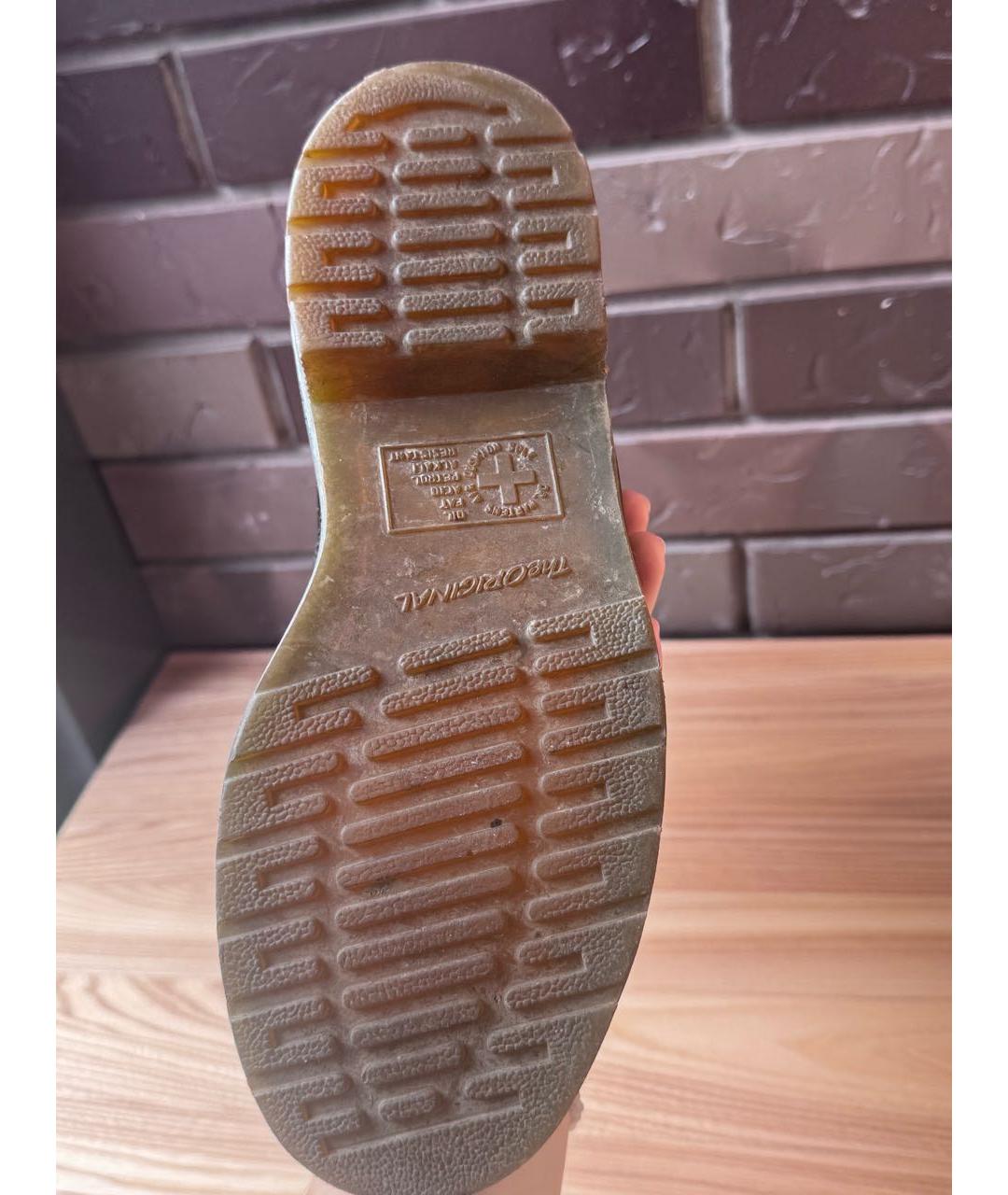 DR. MARTENS Черные кожаные ботинки, фото 7